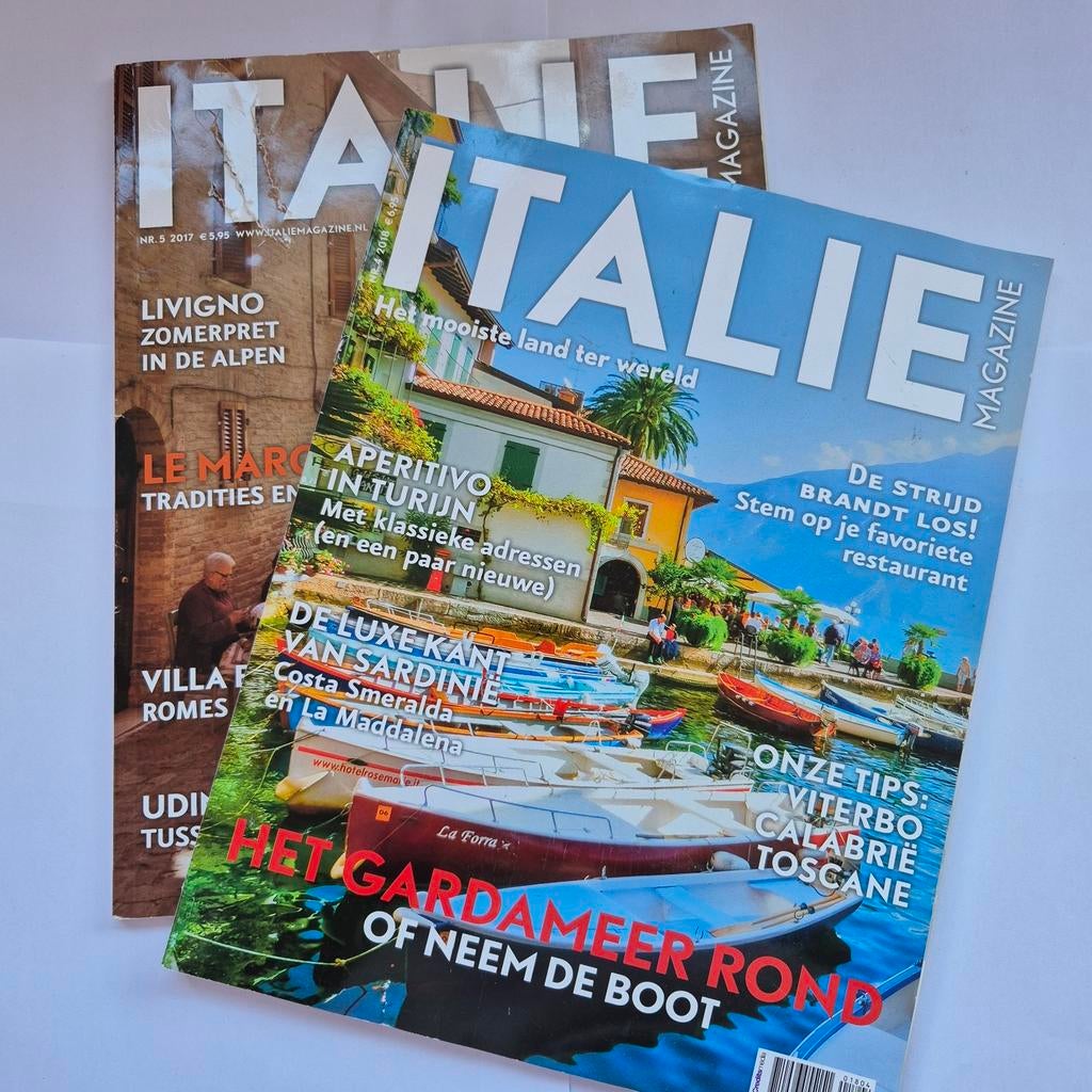 Italië Magazines - Beschadigd exemplaar, Boeken, Tijdschriften en Kranten, Ophalen of Verzenden, Gelezen, Overige typen