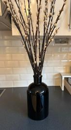 Bruine vaas inclusief takken, Overige kleuren, Ophalen of Verzenden, Minder dan 50 cm, Glas