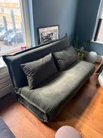 Maison du Monde Hallen Groene Ribfluwelen Slaapbank, Huis en Inrichting, Slaapkamer | Slaapbanken, Ophalen, Zo goed als nieuw