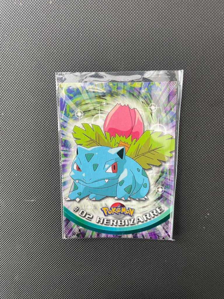 Pokémon Ivysaur  #02 Kaart - Topps TV Animation, Ophalen, Zo goed als nieuw, Losse kaart