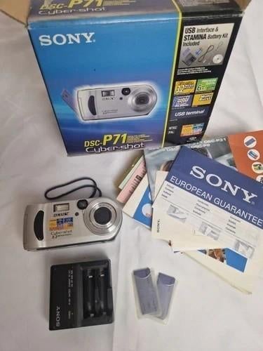 Sony Cyber-shot DSC-P71 3.2MP Digital Camera, Audio, Tv en Foto, Fotocamera's Digitaal, Ophalen of Verzenden, Gebruikt, Sony, 8 keer of meer