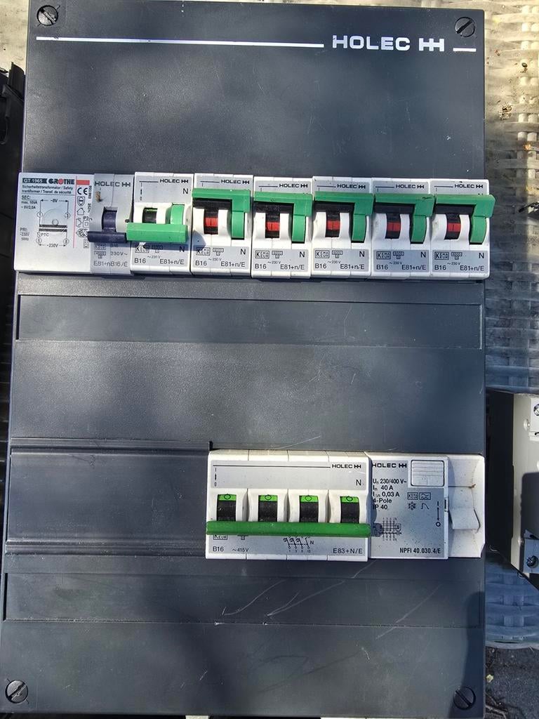 2e hands Holec groepenkast, Ophalen of Verzenden, Gebruikt, Overige typen