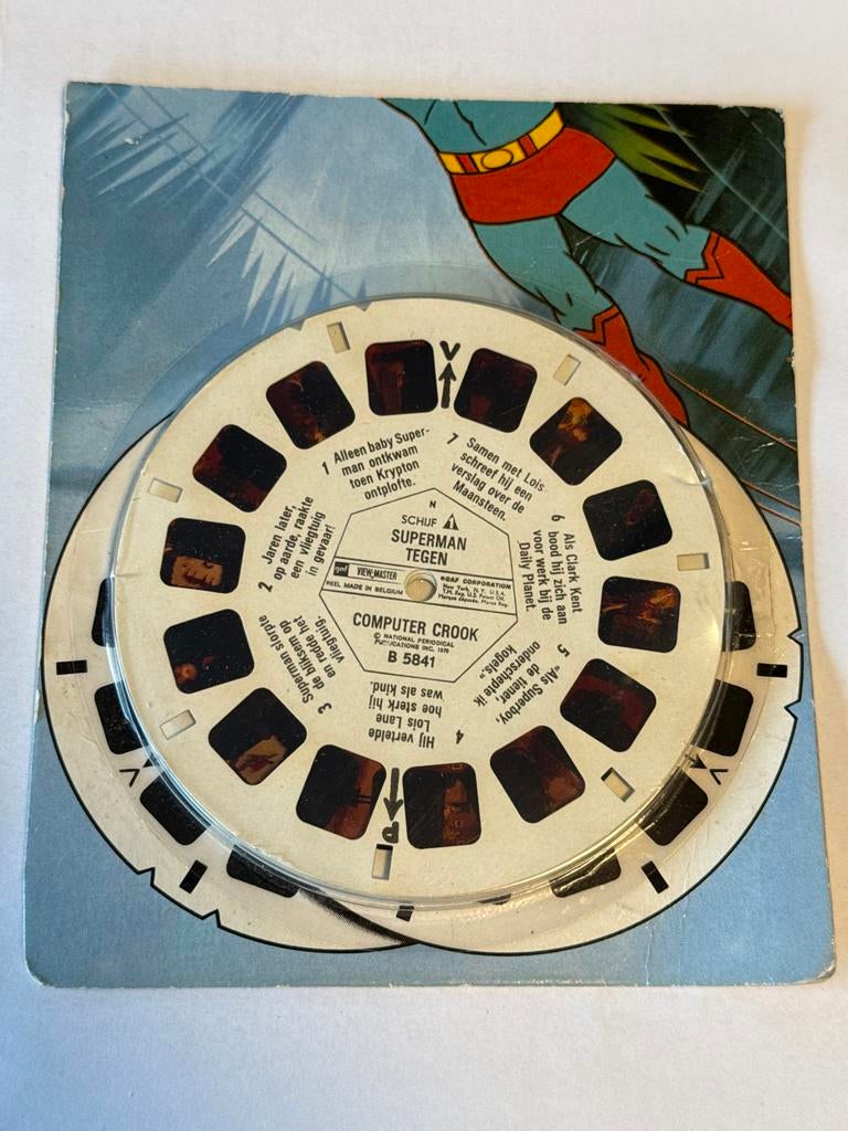View-Master Superman tegen Computer Crook, Verzamelen, Speelgoed, Gebruikt, Ophalen of Verzenden