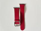 Apple Watch Classic Buckle Ruby Leer 42/44/45/46/49 mm, Bandje, 42/44/45/46/49 mm, Ophalen of Verzenden, Zo goed als nieuw