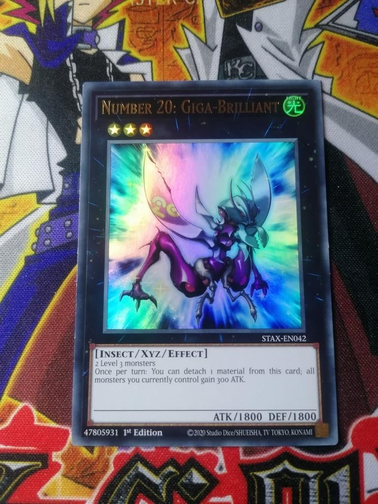 Number 20 Giga Brilliant -	Ultra Rare STAX - Yu-Gi-Oh, Ophalen of Verzenden, Zo goed als nieuw, Foil