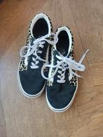 Vans gympen laag, zwart suède met gouden tijgerprint maat 34, Ophalen of Verzenden, Gebruikt, Jongen of Meisje, Schoenen