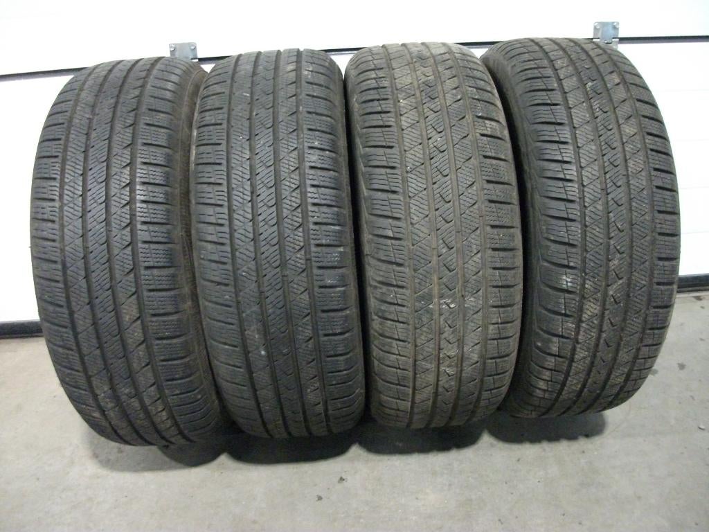 4 x 225/55 18" vredestein quatrac pro all-seasonbanden, Ophalen, 18 inch, Gebruikt, Banden en Velgen