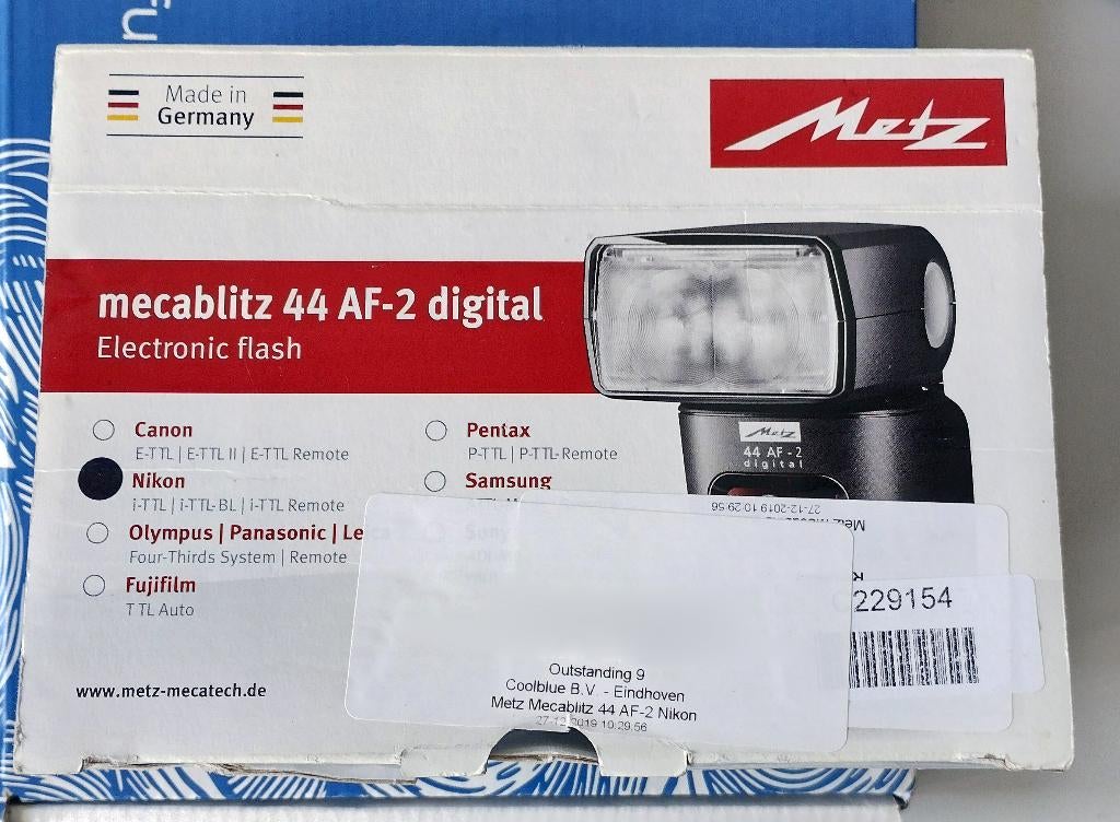 Metz mecablitz elektronische flitser igs te koop, Ophalen of Verzenden, Gebruikt, Nikon, Kantelbaar