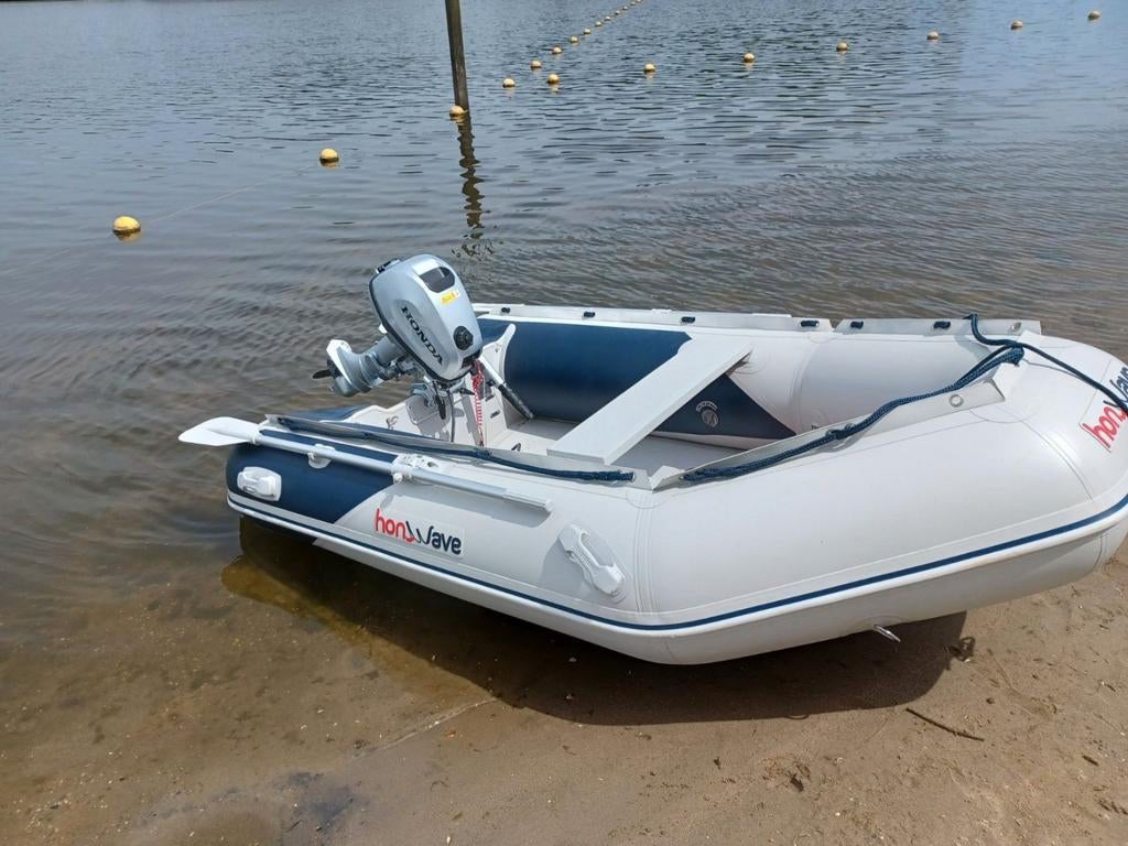 Rubberboot met buitenboordmotor., Ophalen of Verzenden, Zo goed als nieuw, Benzine, Minder dan 70 pk