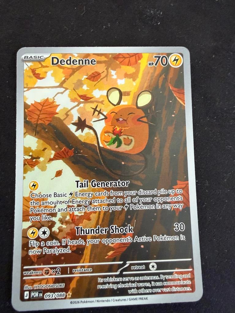 Dedenne Pokémon Kaart - Nieuwstaat, Ophalen of Verzenden, Nieuw, Losse kaart
