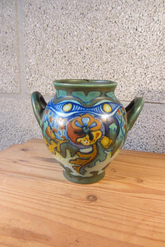 Vaasje (plateel) van Zuid-Holland, Gouda, Antiek en Kunst, Antiek | Keramiek en Aardewerk, Ophalen of Verzenden