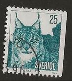 Zweden 195, lynx, Verzenden, Zweden, Gestempeld