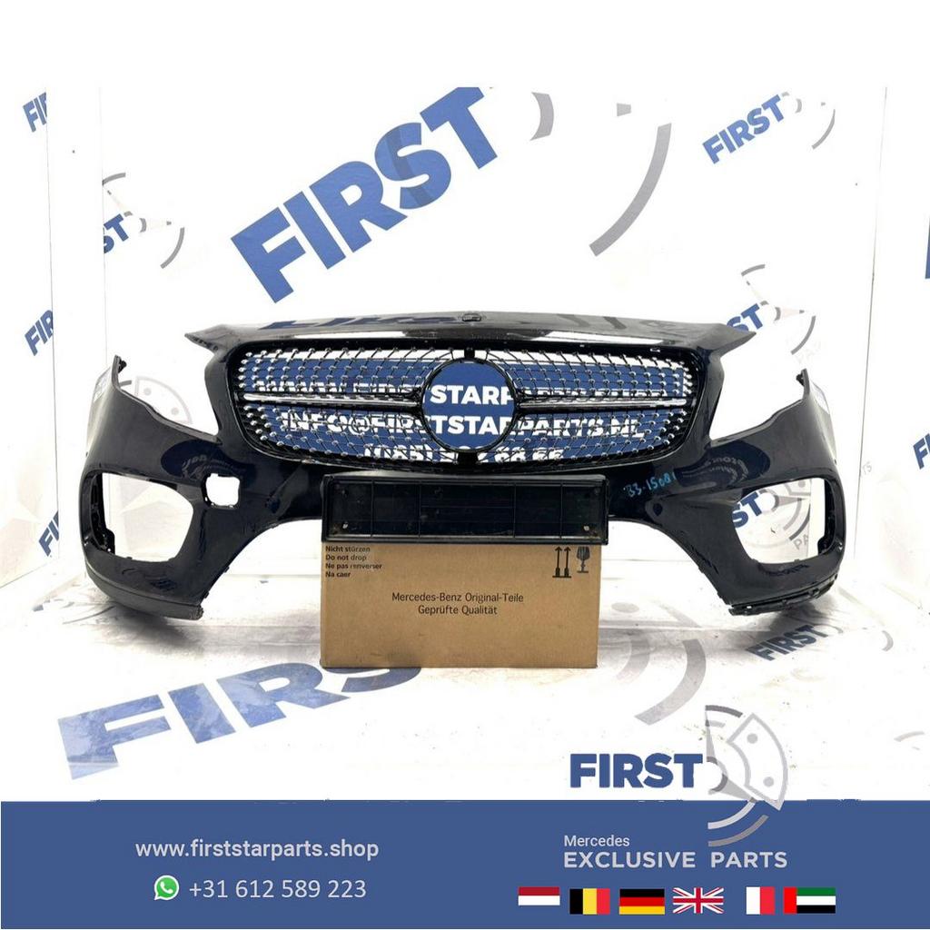 W156 BUMPER + DIAMOND GRIL FACELIFT GLA AMG VOORBUMPER ZWART