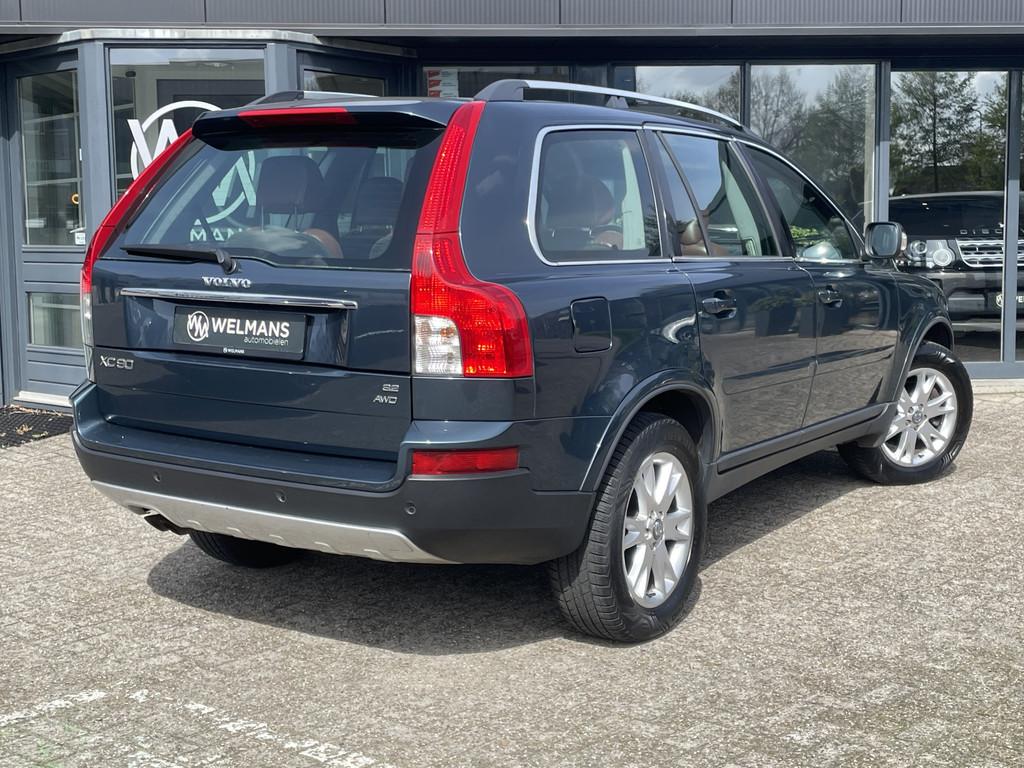Volvo XC90 3.2 AWD Summum 7p Orig NL l Xenon l Bruin Leder, 238 pk, Gebruikt, Blauw, 7 stoelen