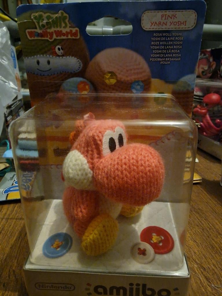 Roze Yarn Yoshi amiibo - Yoshi's Woolly World, Ophalen of Verzenden, Nieuw