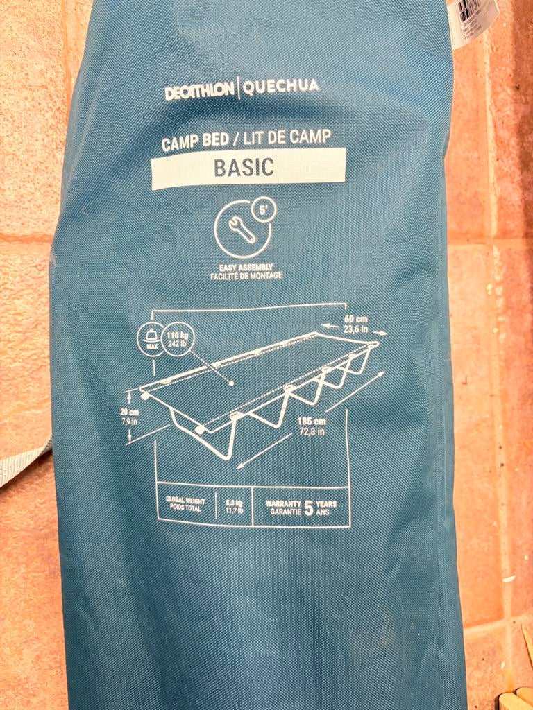 Decathlon Quechua Basic Campingbed - 1 Persoons, Ophalen of Verzenden, Gebruikt