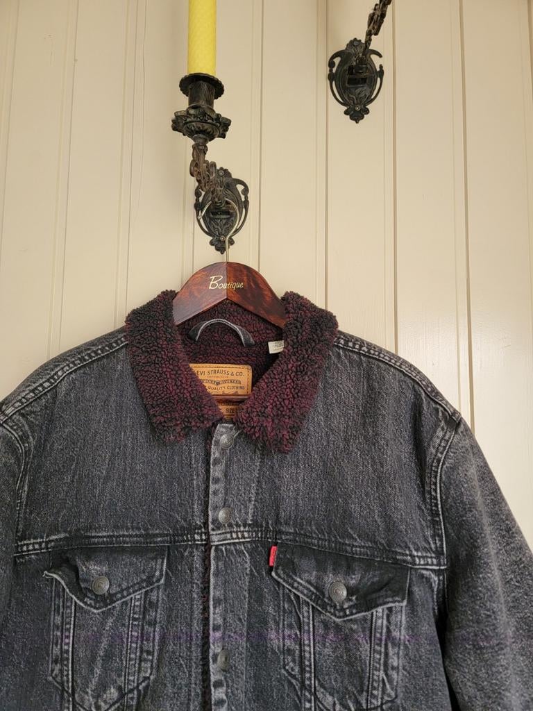 Funky originele NIEUWE Levi's Justin Timberlake Sherpa XXL, Levi's, Zwart, Nieuw, Overige maten