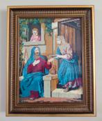 Geborduurd schilderij met Bijbels tafereel, Ophalen