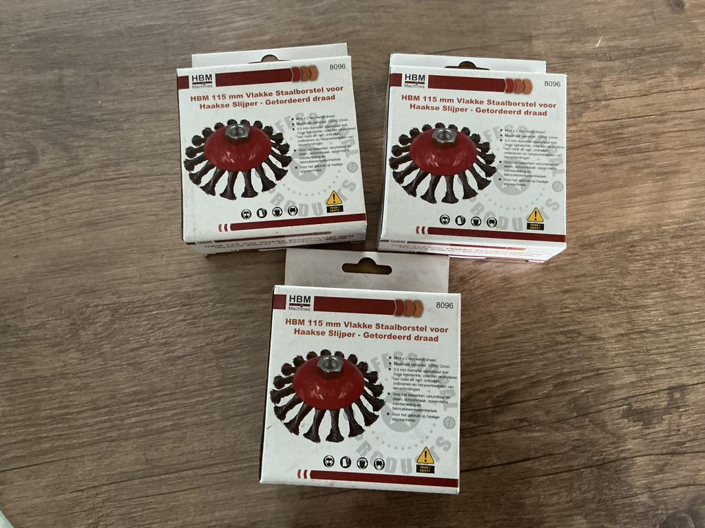 Vlakke staalborstel voor Haakse slijper, Ophalen, Nieuw