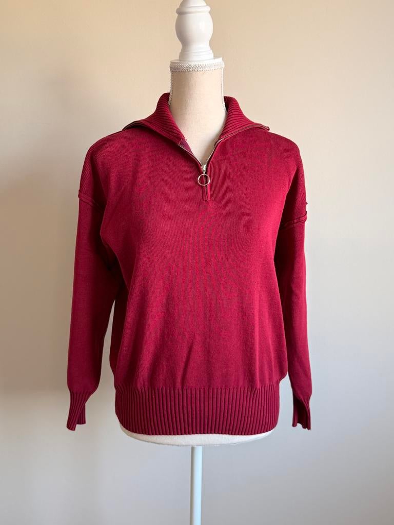 Paris et moi trui met rits - One Size, Ophalen of Verzenden, Zo goed als nieuw, Maat 38/40 (M), Rood