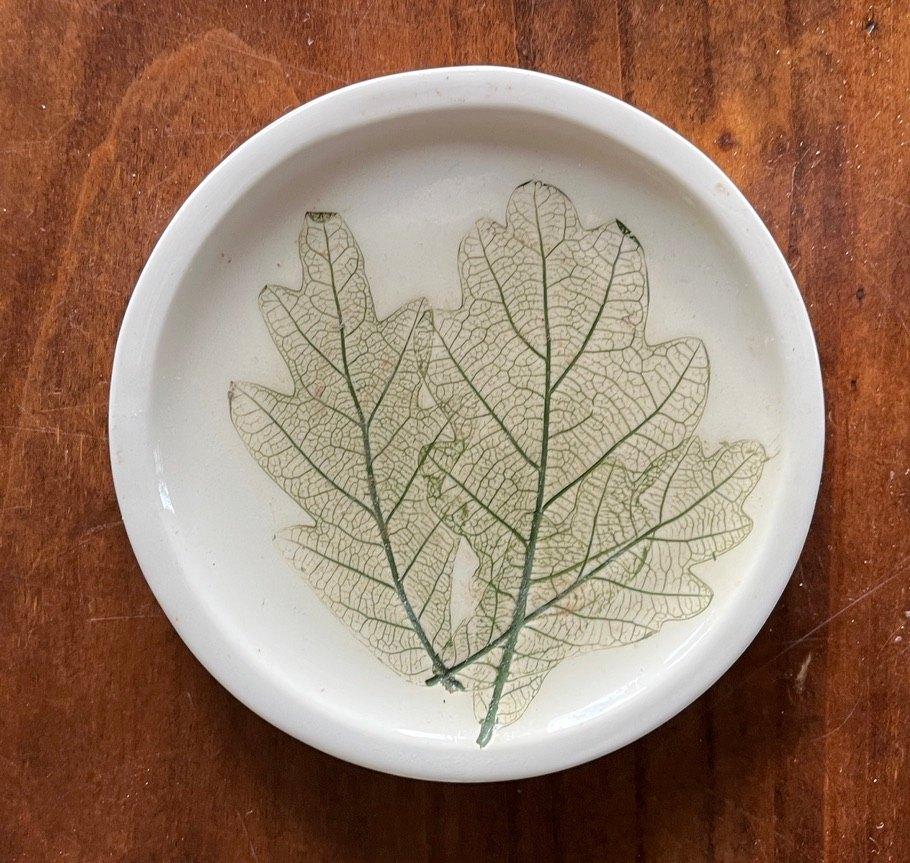 Porselein onderzetter, Ophalen of Verzenden, Glas of Kopje