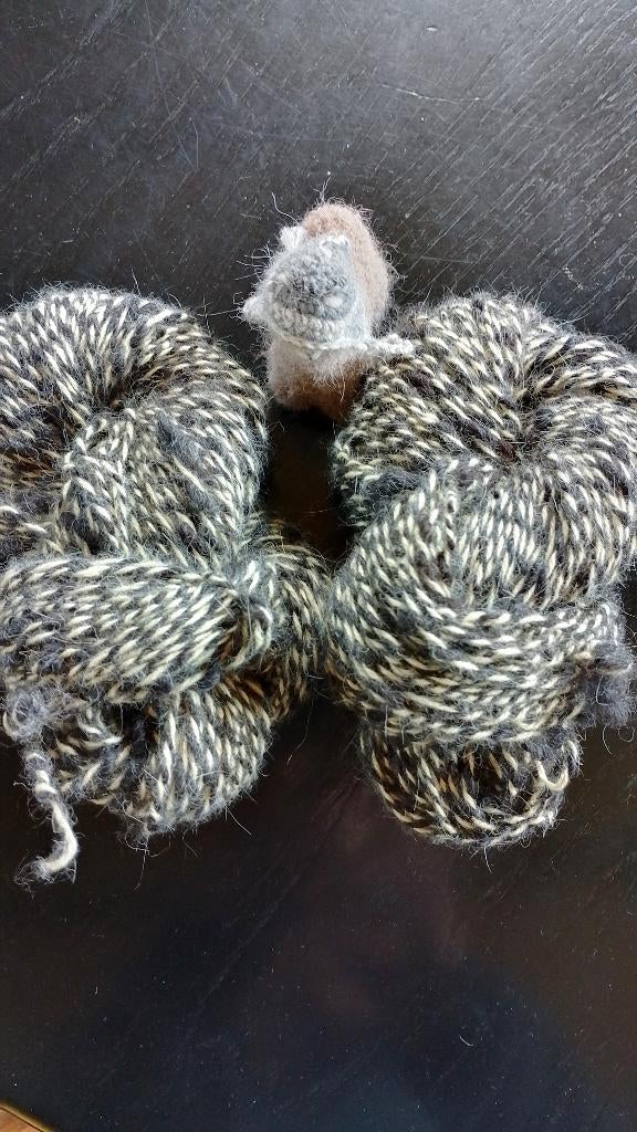 Handgesponnen wolmix alpaca, angora en wol - super zacht, Ophalen of Verzenden, Nieuw, Breien of Haken, Wol of Garen
