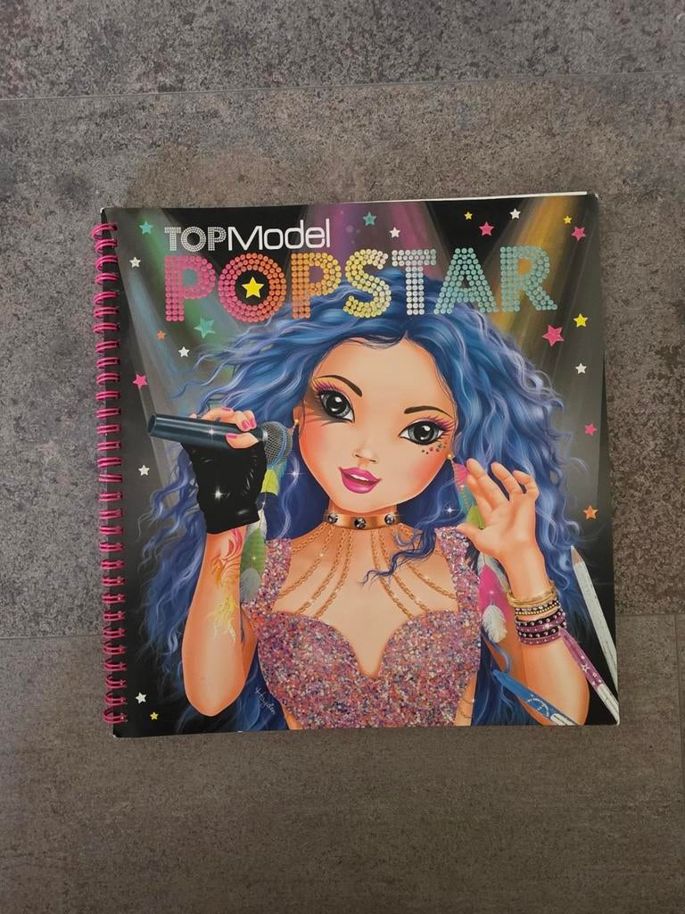 Topmodel Top Model kleurboek tekenboek Pop Star, Ophalen of Verzenden, Papier, Schets- of Tekenboek