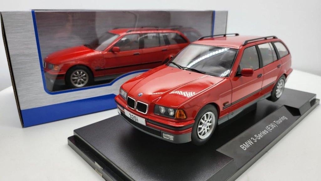 Bmw 3-series E36 Touring Rood, Hobby en Vrije tijd, Modelauto's | 1:18, Ophalen of Verzenden, Nieuw, Auto, Overige merken
