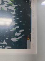 Frits Kroon - Zeefdruk "De KLUIS" (naar Lino), Antiek en Kunst, Ophalen of Verzenden