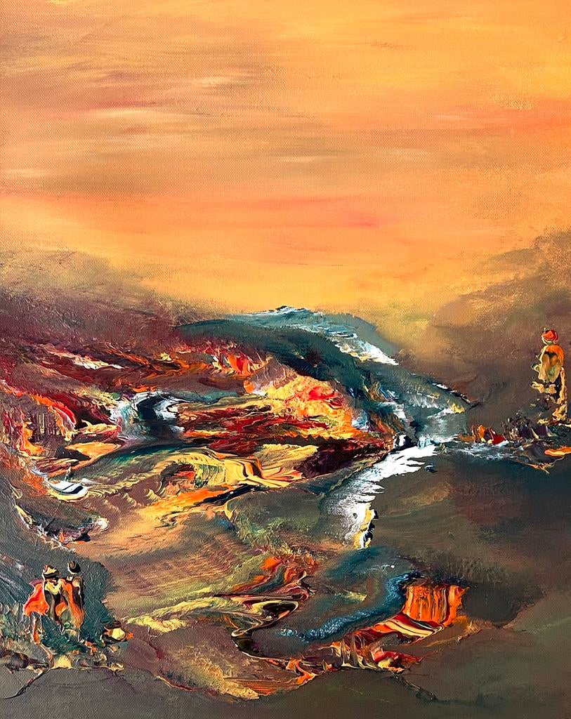 Abstract schilderij, Antiek en Kunst, Kunst | Schilderijen | Abstract, Ophalen