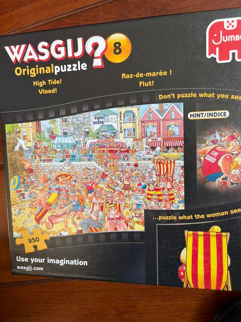 Wasgij Originalpuzzel 8 High Tide Vloed 950 stukjes, Hobby en Vrije tijd, Denksport en Puzzels, Ophalen of Verzenden, 500 t/m 1500 stukjes
