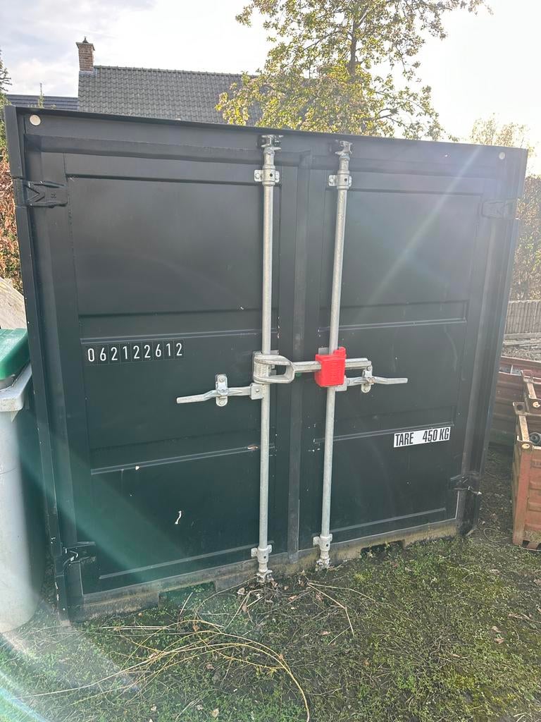 6ft zeecontainer voor opslag incl SBS gecertificeerd slot, Tuin en Terras, Ophalen, Zo goed als nieuw, Kunststof, Overige typen