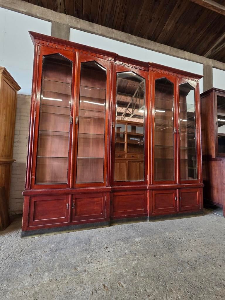 Prachtige XXL boekenkast ~ winkelkast ~ vitrinekast, Huis en Inrichting, Kasten | Wandmeubels, Ophalen, 250 tot 300 cm, Met deur(en)