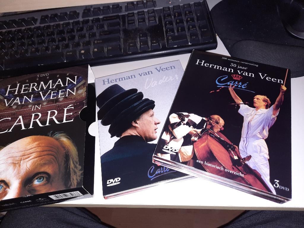 5 DVD BOX Herman Van Veen - In Carre, Alle leeftijden, Ophalen, Zo goed als nieuw