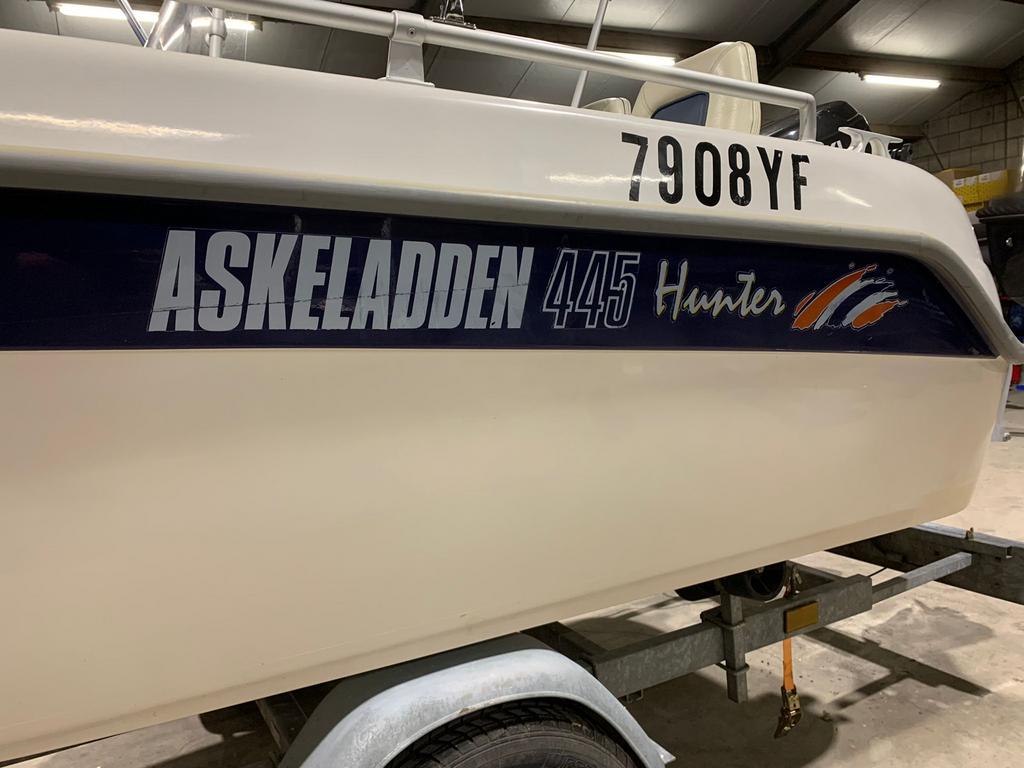 Askeladden 445 hunter suzuki 50pk € 6750,- koopje weg is weg, 10 tot 30 pk, Ophalen of Verzenden, Zo goed als nieuw, 3 tot 6 meter