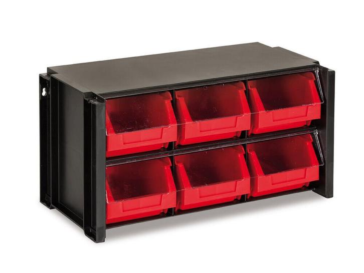 Tayg 306006 Stapelbare Wandkast met Klep - 6 Bakken, Doe-het-zelf en Verbouw, Gereedschap | Handgereedschap