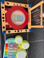 Houten speelkubus en speelgoed piano, Ophalen of Verzenden, Gebruikt, Overige typen, Met geluid