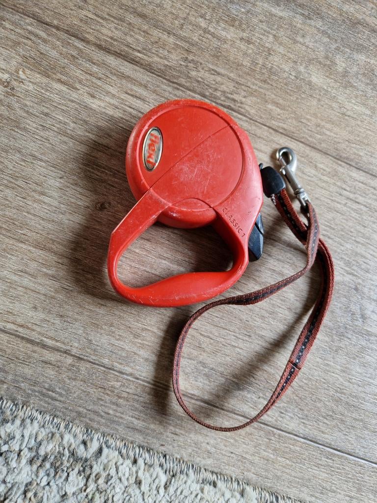 Flexi uitlaatriem 5 meter, Dieren en Toebehoren, Ophalen of Verzenden, Gebruikt