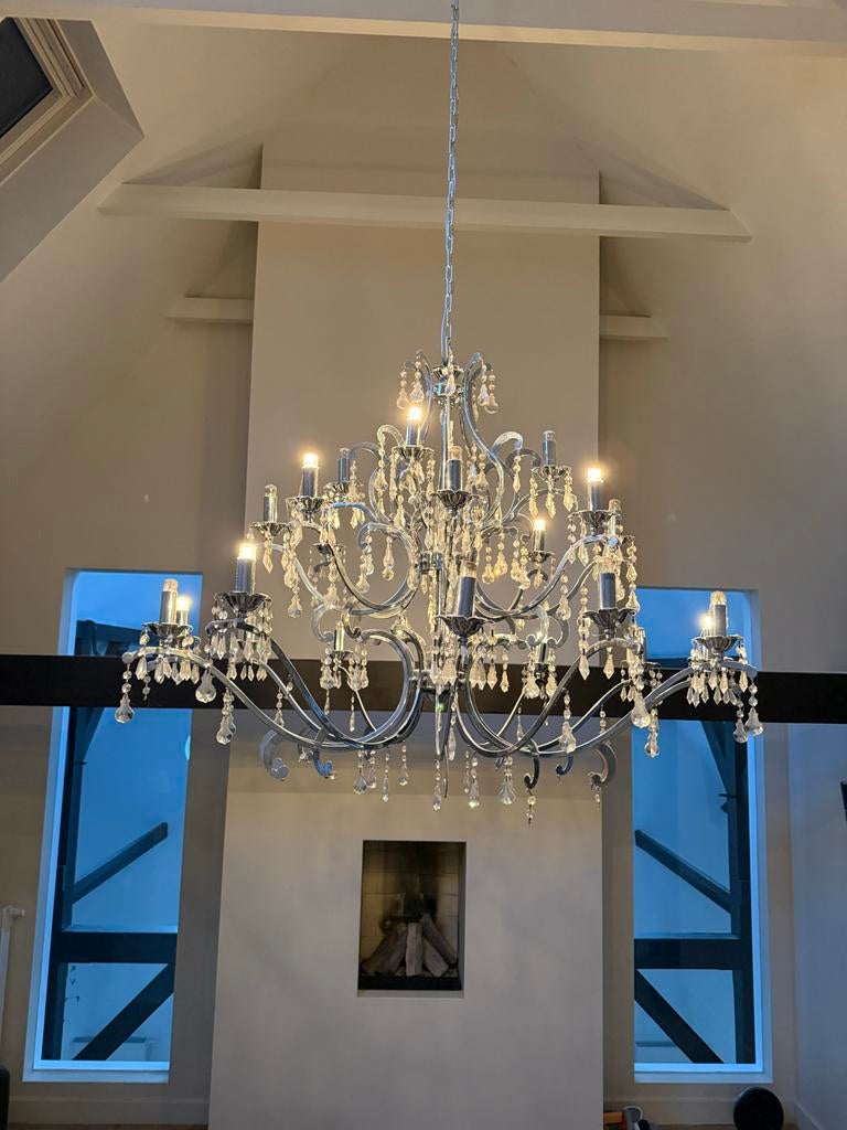 Design hanglamp kroonluchter, Ophalen, Gebruikt, Metaal