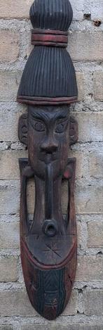 Wall mask. Thailand.  Pijp rokende man. 58 cm., Ophalen
