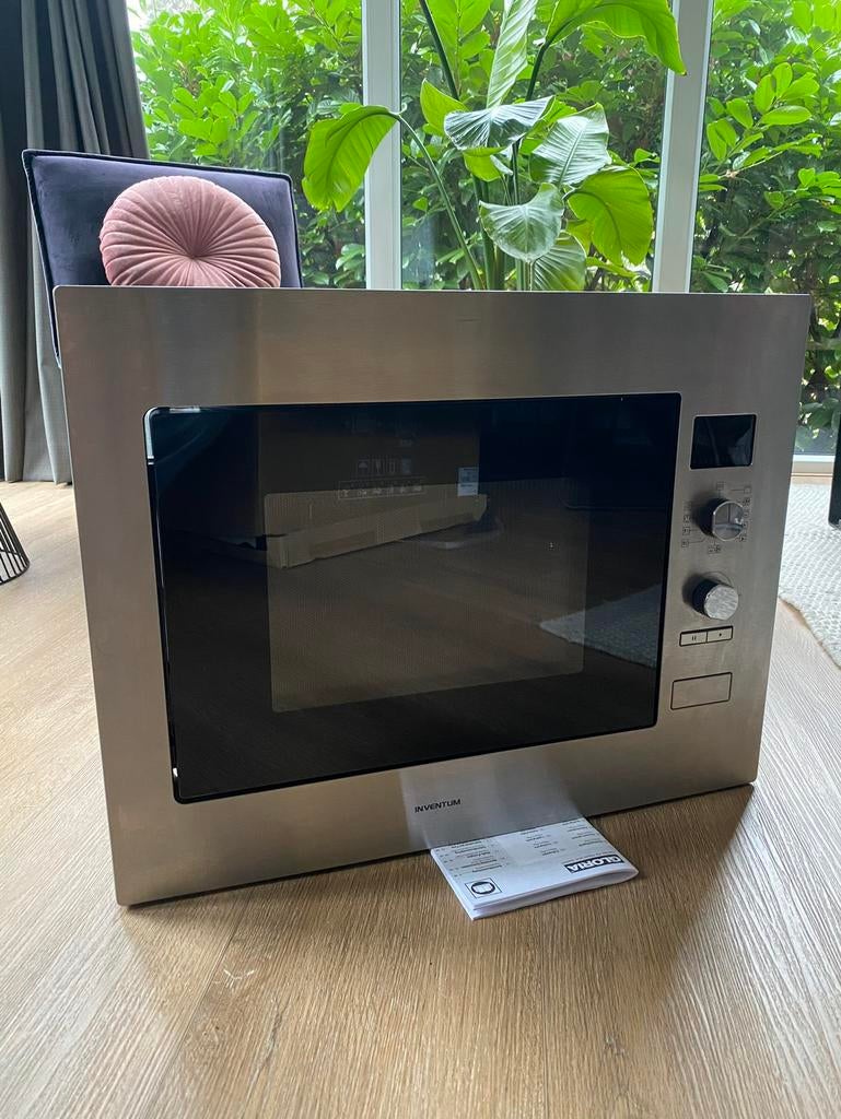 Inventum oven combi magnetron, Witgoed en Apparatuur, Ovens, Zo goed als nieuw, Inbouw, Oven, 45 tot 60 cm, Hete lucht, Magnetronfunctie