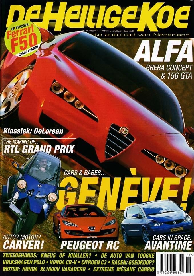 Heilige Koe 4 2002 : Delorean DMC 12 - Matra Murena - Alfa, Ophalen of Verzenden, Gelezen, Algemeen