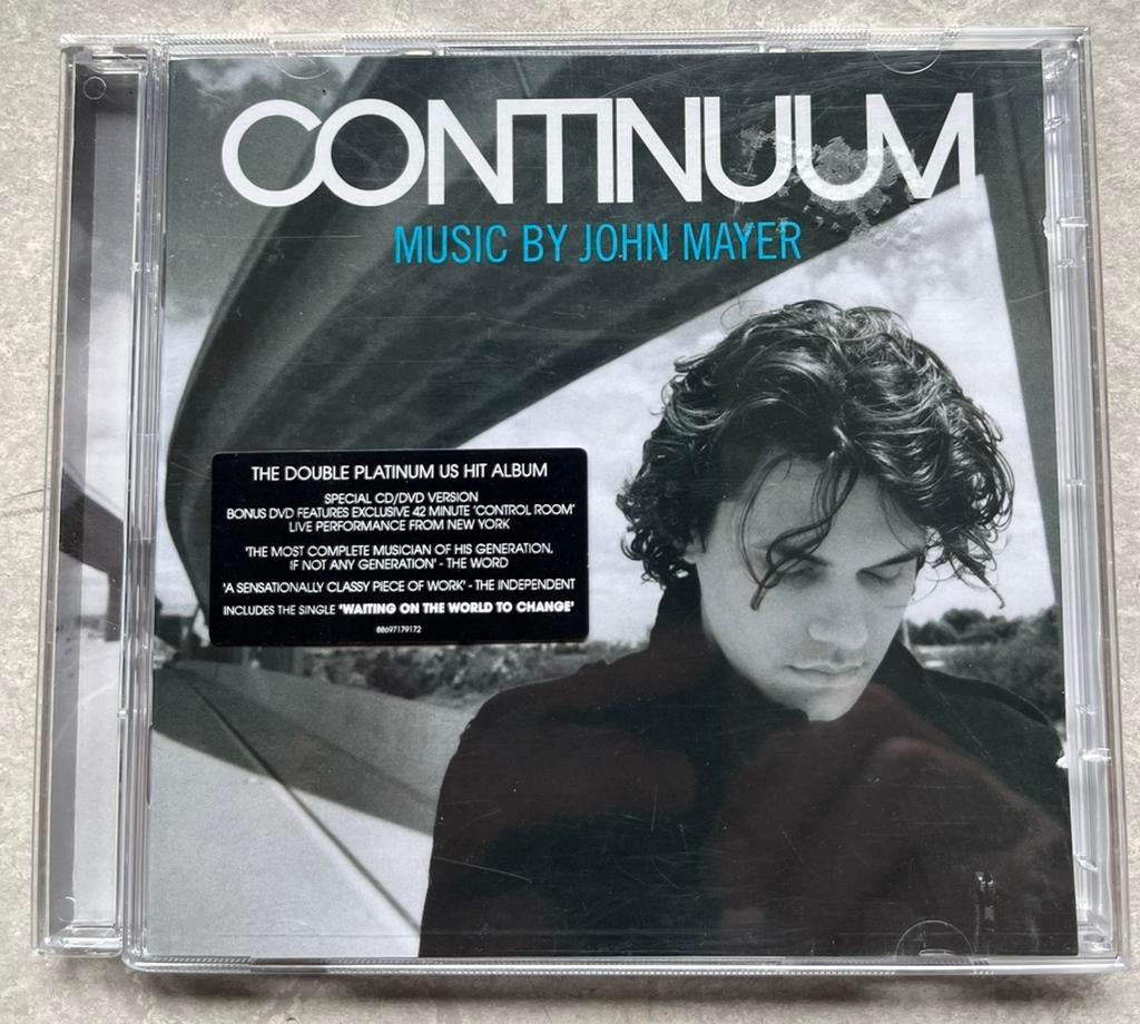 John Mayer - Continuum (cd + DVD Blues/rock), Ophalen of Verzenden, Zo goed als nieuw, Poprock