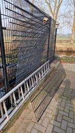 Dubbelstaaf Hekwerk Zwart, Ophalen, Gebruikt, IJzer, Dubbelstaafmat hekwerk