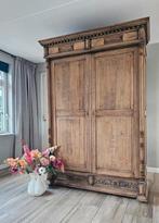 XXL Franse notariskast kledingkast legkast demontabel, 200 cm of meer, ., 150 tot 200 cm, Eikenhout