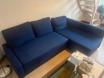 Gratis blauwe ikea friheten hoekslaapbank