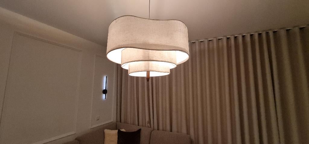 Dorvani Japandi Hanglamp, Ophalen of Verzenden, Nieuw, Stof