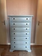 Blauw klassiek/vintage ladenkastje, Ophalen, Gebruikt, 5 laden of meer, 100 tot 150 cm