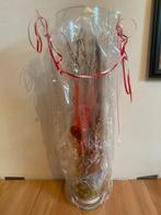 Vaas met decoratie, Huis en Inrichting, Ophalen, Overige kleuren, Nieuw, Glas