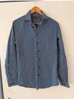 Gestreept overhemd Angelo Litrico - Blauw/Wit, Kleding | Heren, Overhemden, Ophalen of Verzenden, Zo goed als nieuw, Blauw, Halswijdte 38 (S) of kleiner